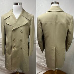 Vintage 70s Alexander’s Men’s 40 Tan Trench Coat Jacket